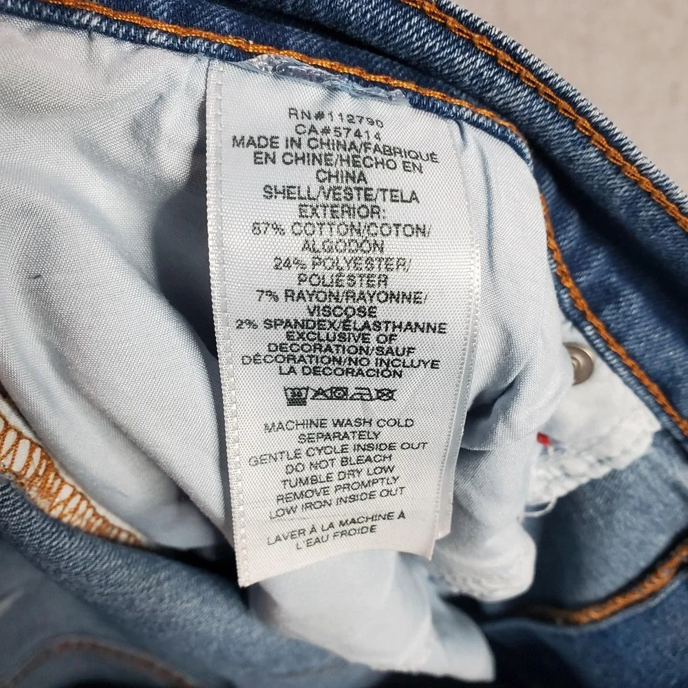 True Religion Rocco Jeans Mens 40x32 Blue Relaxed Skinny Moto Stretch Denim